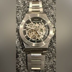 Forge and Foster Spectre Steel Automatic Men’s Watch - Skeleton Design